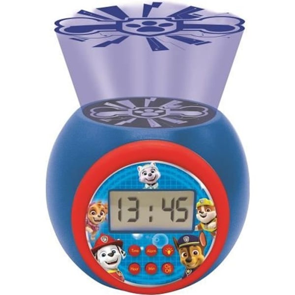 Paw Patrol projektor väckarklocka med timerfunktion Flerfärgad