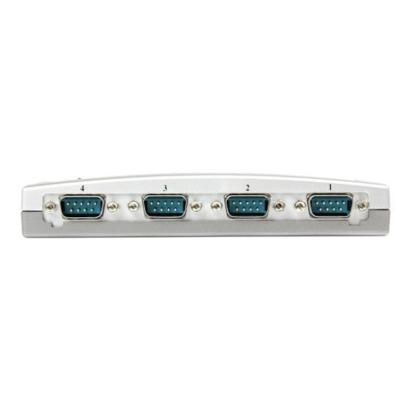 Hub serie RS232 - STARTECH - USB till 4x DB9-adapter - Bussdriven - Kompakt design - PC, Mac