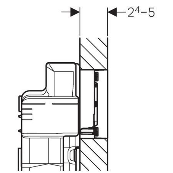 Geberit - Sigma 60 Spolplatta glas svart (115.640.SJ.1)