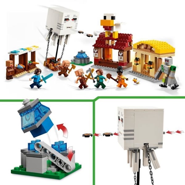 LEGO Minecraft 21273 Ghasts attacker byn - Spel för pojkar från 10 år