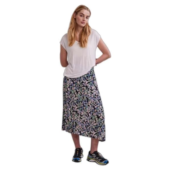 T-shirt dam Pieces Billo - Klar vit - M kritvit