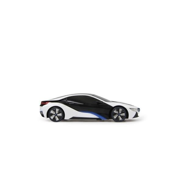 Fjärrkontroll leksak - JAMARA - BMW I8 - 1:24 - Vit - Inredning - 2 x AA Svart vit