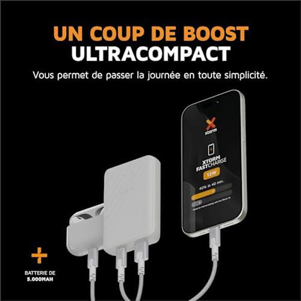 Xtorm Go2-5 000 mAh Powerbank - Dubbla portar - Hållbar teknik - Ask Aska