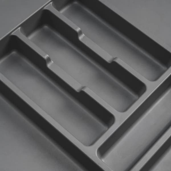 Emuca besticklåda Optima för universell låda, modul 500mm, Plast, Antracitgrå Kolgrå