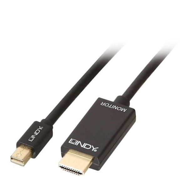 LINDY Mini DisplayPort till HDMI 4K30-kabel (DP:passiv) - 3m