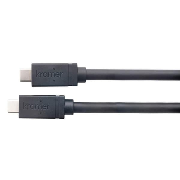Kabel - KRAMER - Aktiv kabel - 4,6 meter - USB-C (M) till USB-C (M) - 20V/3A