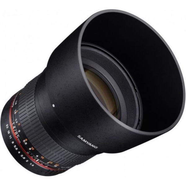 Samyang 85mm F1.4 FUJI X-objektiv Svart