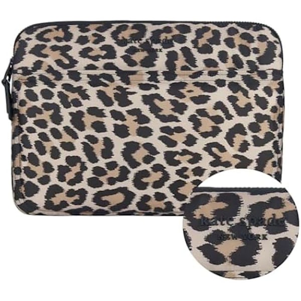 Kate Spade New York Puffer Housse för Bärbar Dator 14" - Klassisk Leopard - för MacBook Pro M3 Max/M3/M2/M2/M1 Max/M1 Pro Klassisk leopard - Duvjacka