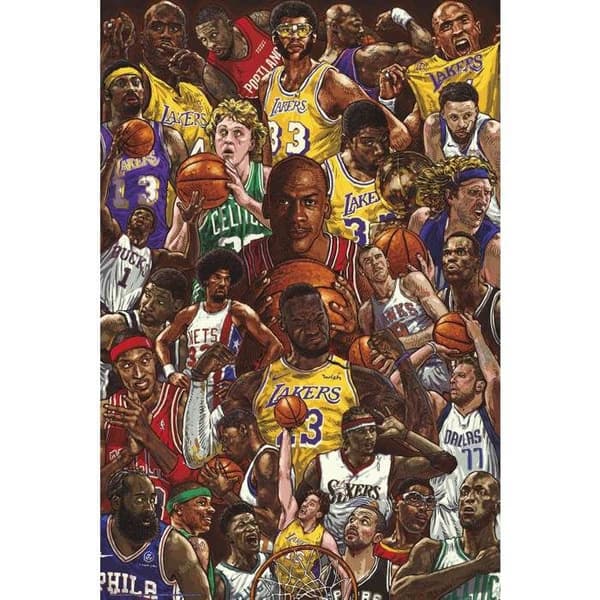 NBA Superstars affisch