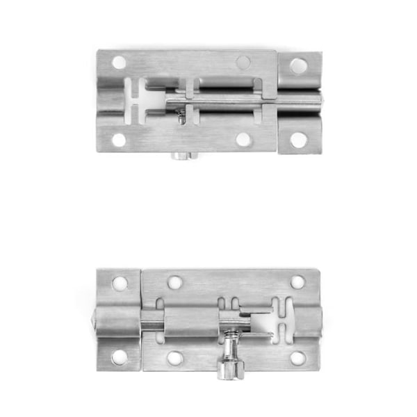 Qwork - WD6372 - 5 st Dörrspärr Skjutbult Dörrspärr Rostfria skruvar medföljer - 50 mm x 27 mm