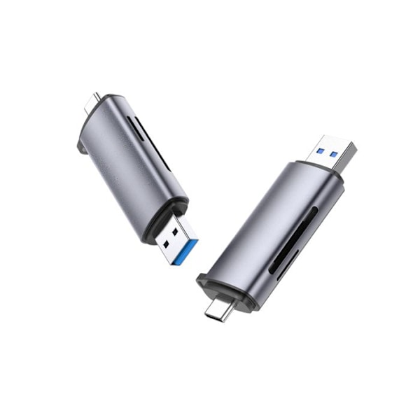 SD-kortläsare Micro SD USB C USB 3.0 2 i 1 SD-kortadapter Max 2TB Kompatibel med MacBook/iPad/Galaxy