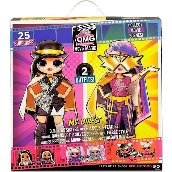 LOL Surprise OMG Movie Magic - Ms. Direct - 24 cm modedocka Rosa