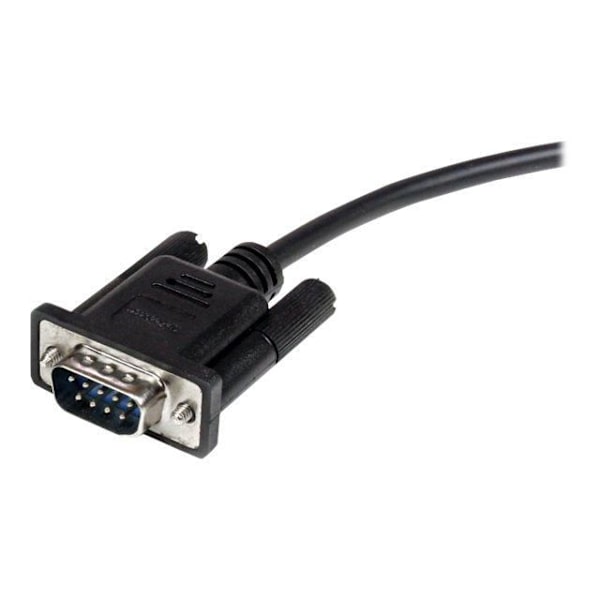 DB9 RS232 seriell kabel i direktanslutning M/F - 1 m - Svart - STARTECH