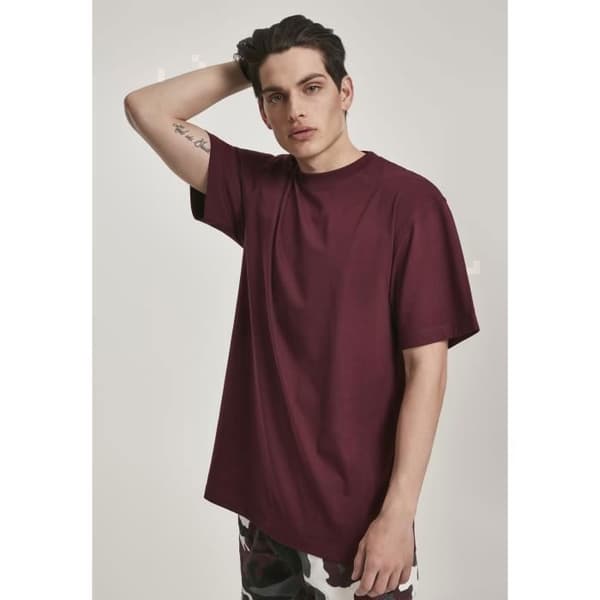 T-shirt Urban Classic basic lång Mörkröd S