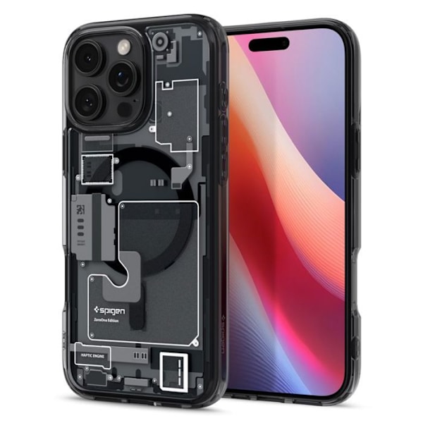 Skyddskal - Spigen - iPhone 16 Pro - Matt svart - Halvstyv - MagSafe Matte svart