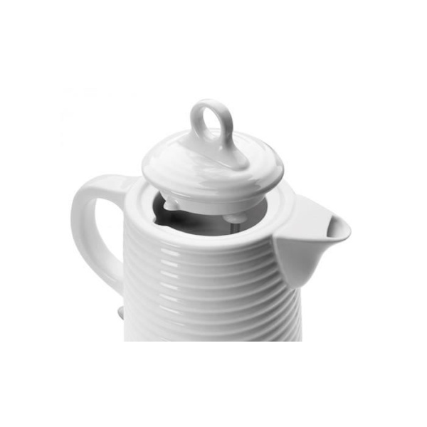 Vit keramisk vattenkokare 1l3 Vit