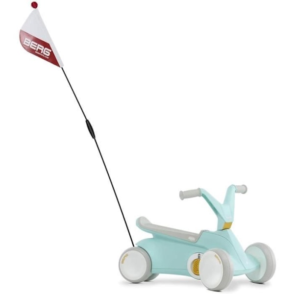Säkerhetsflagga S/M - BERG TOYS - Vit Röd - För BERG Buzzy och BERG Reppy röd och vit