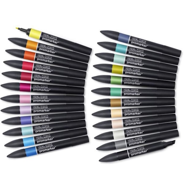 WINSOR & NEWTON Promarker Arts and Illustration Wallet - 24 st