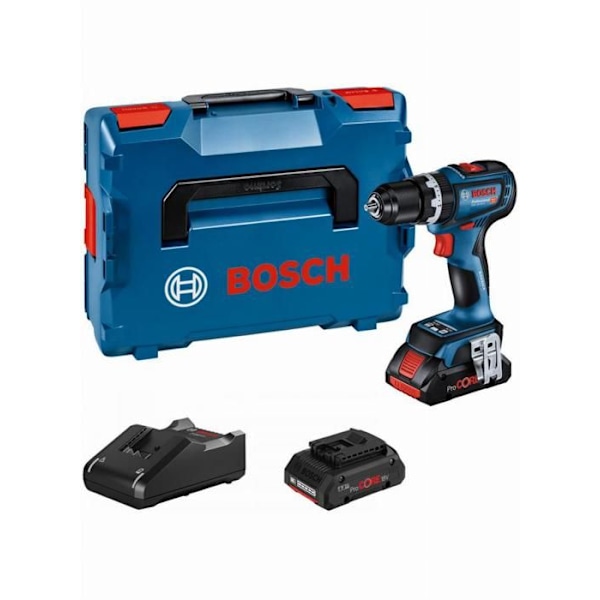 Slaginr/Skruvdragare - BOSCH - GSB 18V-90 C - 2 batterier 4Ah Procore - 2100 varv/min - 13 mm chuck