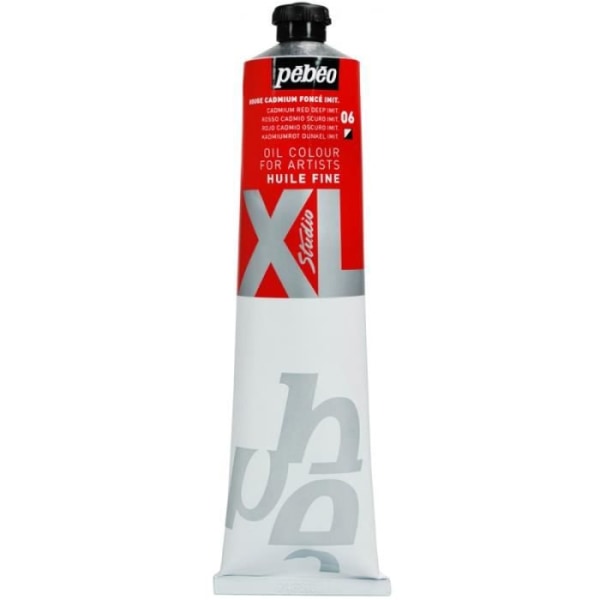 Studio XL fin oljefärg - 200 ml 06 Mörk Kadmiumröd