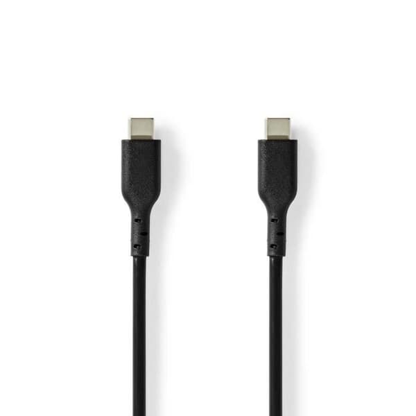 USB-kabel - NEDIS - CCGL60710BK20 - 2,00 m - USB 2.0 - 240 W - Svart