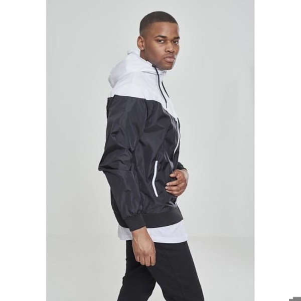 Vindjacka - URBAN CLASSICS - Pil - Svart/Vit - Multisport - Vuxen svart vit M