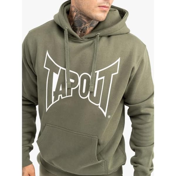 Tapout Basic klassisk hoodie oliv/ecru XL