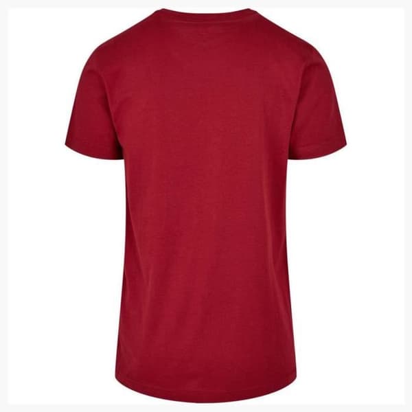 Bygg ditt varumärke Basic T-shirt med rund hals, Burgundy, Herr S - jag