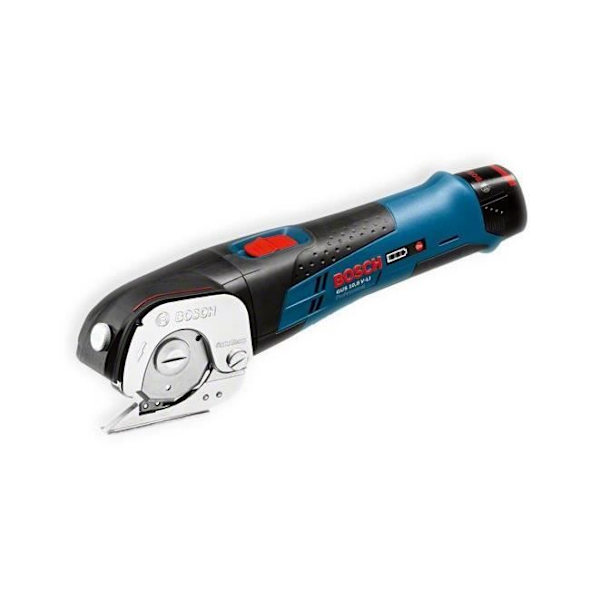 BOSCH GUS 10.8 V-LI sladdlös universalsax - självslipande blad - klippkapacitet 150m/Ah blått och svart