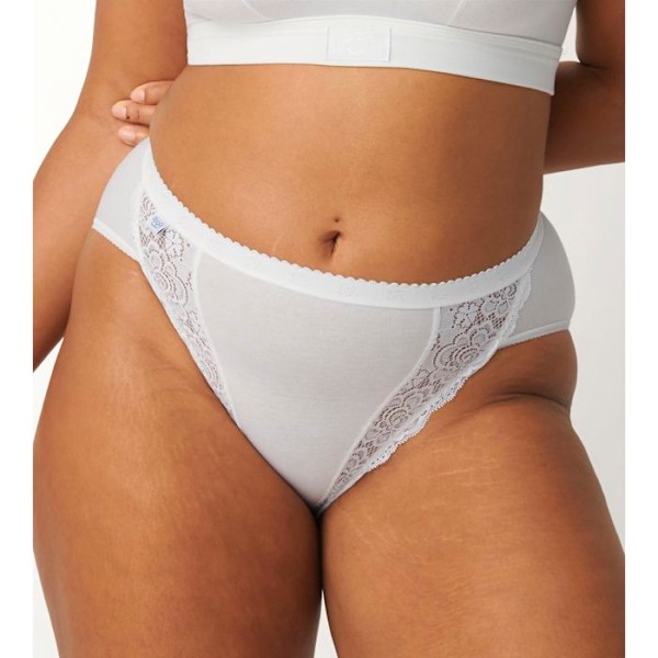 SLIP - SLOGGI - CHIC TAI - 3 SLIPS + 1 GRATIS - FÄRG VIT - HÖG SKÄRNING VIT 42
