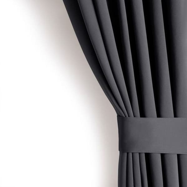 Gardiner - RESTILO - Mörkläggande - Stålgrå - 285x250 cm stål