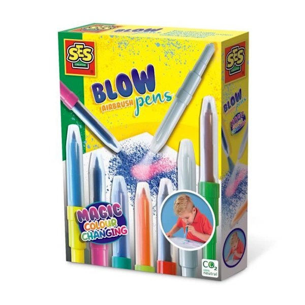 Blow airbrush-pennor - Magisk färgförändring Flerfärgad