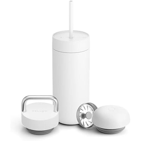 Isolerade muggar - FELLOW - Carter - Set om 3 - Matt vit - 473 ml Svart