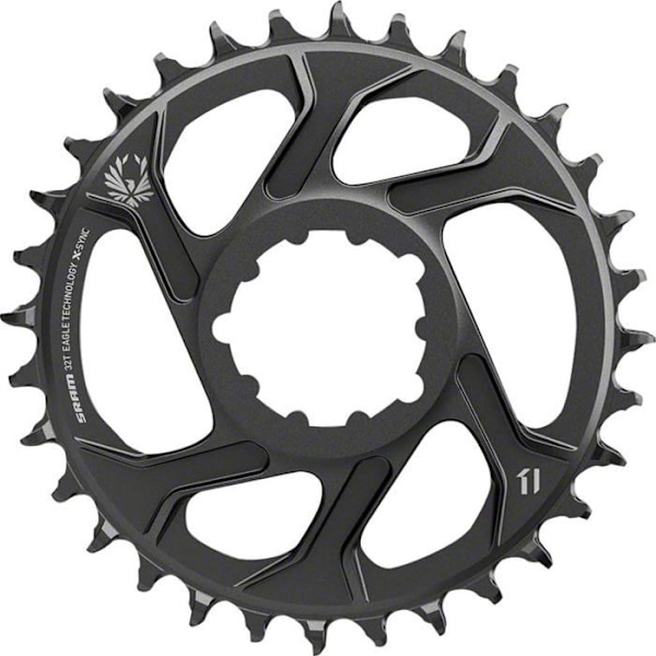 Sram - CW8030050 - Eagle X-Sync 30T Direct Mount Counterbalanced Boost Aluminium 12-Speed Chin - Ring - Svart, 3 mm