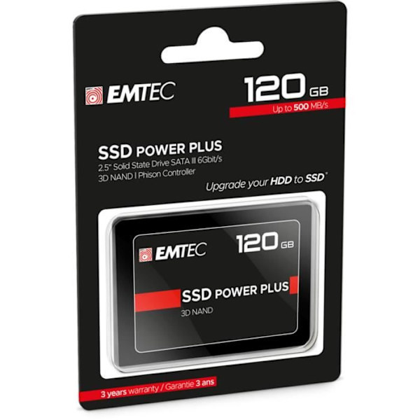 Emtec SSD X150 Power Plus 2,5" 120 GB Serial ATA III Solid State Drive