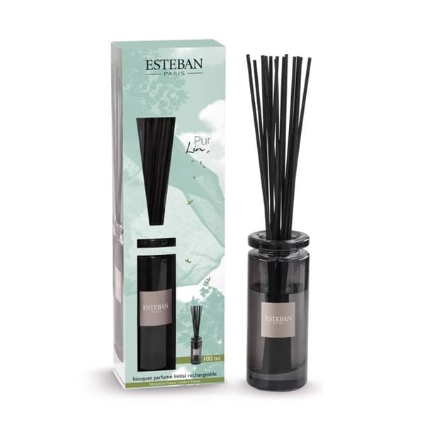 Inomhusparfym - Initial doftbukett Pur lin 100 ml - Esteban Grå