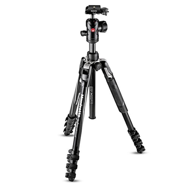 Manfrotto Befree Advanced MKBFRLA4BK-BH Resestativ i aluminium - 4 sektioner - Svart - 8 kg