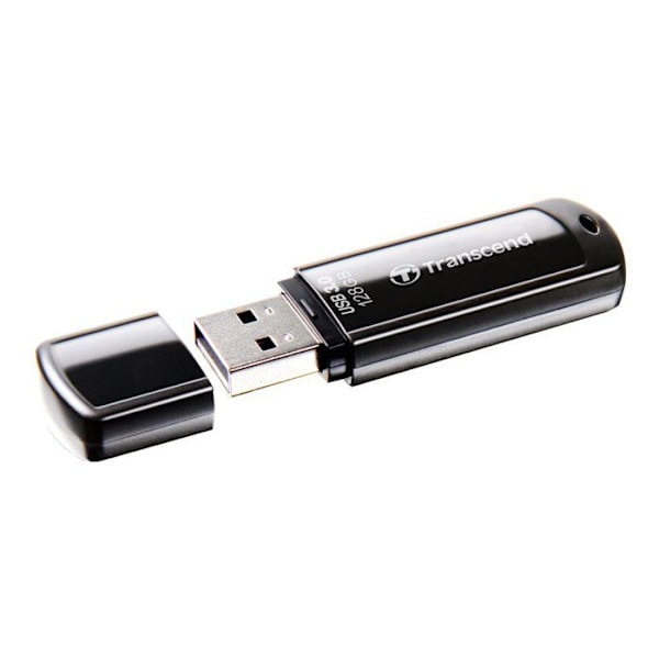 TRANSCEND JETFLASH 700 USB-nyckel - 128 GB - Svart - USB 3.0