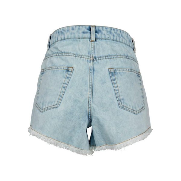 Kort Femme - Urban Classics - Denim Hot - Åtsittande - Blå - Bekväm blå 27