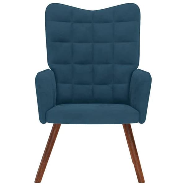 vidaXL Relaxstol Blå Sammet 4016820