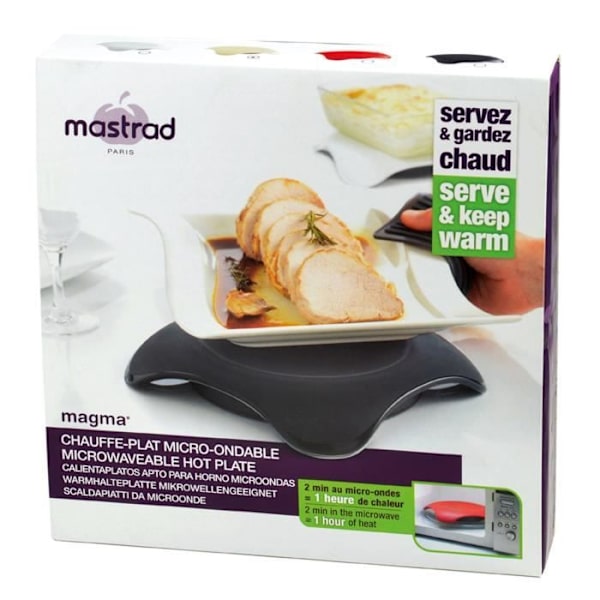 MASTRAD Magma® F04100 matvärmare för mikrovågsugn - Svart Svart