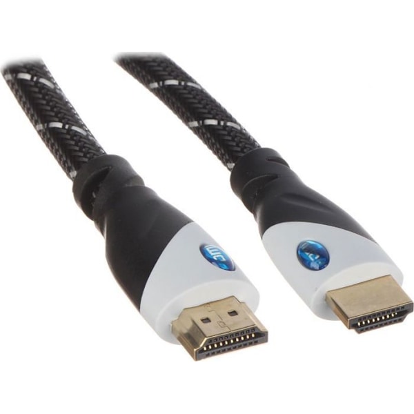 Kabel - TV-anslutning - video - ljud Noname - HDMI-1.0-PP - HDMI - HDMI-kabel 1m silver ()