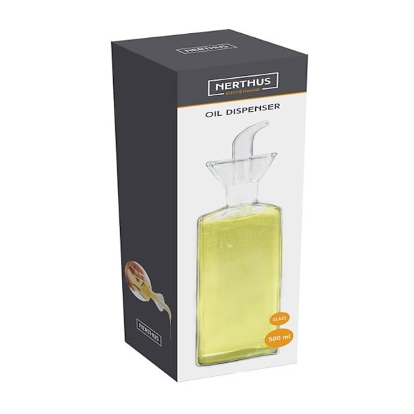 Beurrier - oljeflaska - vinägerflaska Nerthus - FIH 934 - Oljeflaska, Vinägerflaska, 500 ML, Glas 6 cm