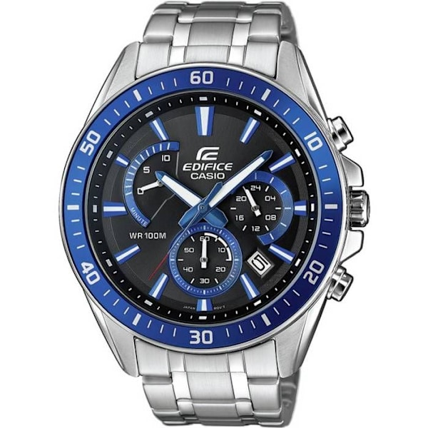 Klocka - CASIO - Edifice EFR-552D-1A2VUEF - Kvarts - Stål - Vattentät 10 ATM Silver