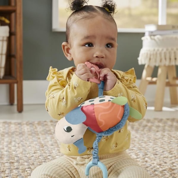 Fisher-Price-Honu, min hängande sköldpaddleksak med sensoriska detaljer HKD62 Flerfärgad