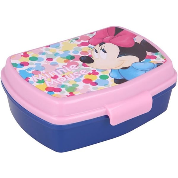 Gouterbox, matlåda Minnie Mouse junior 980 ml blå/rosa