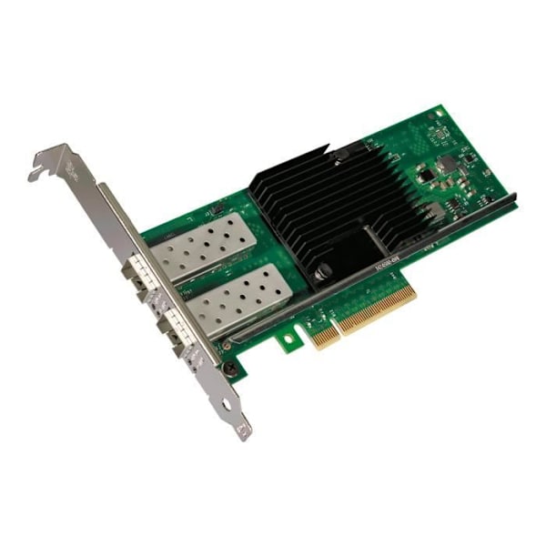 Intel Ethernet Converged Network Adapter X710-DA2 PCIe 3.0 x8 Small Form Factor 10 Gigabit SFP+ x 2 Nätverksadapter Svart, Grön, Rostfritt stål