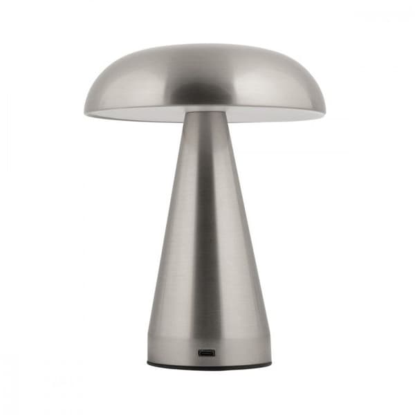 Bordslampa nomad LED H20cm - Present Time - Silver - Pengar