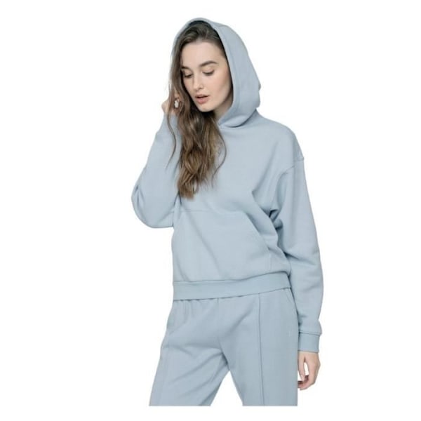 Sweat - 4F - BLD031 - Blå - Kvinna - Långa ärmar - Huva Blå jag