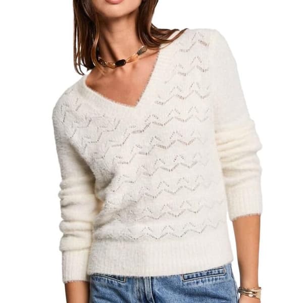 Pull Ivoire Dam Morgan Duveuteuse beige jag